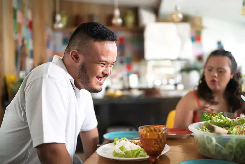 Empowering Weight Loss: A Comprehensive Guide for Individuals with Disabilities 2 Image of a disabled man and balance around nutrition to aid weight loss Calne