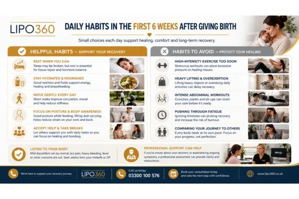 What to Do (and Avoid) in the First 6 Weeks After Giving Birth To Avoid Diastasis Recti 3 First 6 Weeks After Giving Birth To Avoid Diastasis Recti Calne : Daily Habits in the First 6 Weeks After Giving Birth